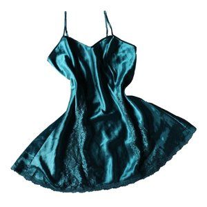 Victoria's Secret Emerald Green Vintage Gold Label Victoria’s Secret Lac…